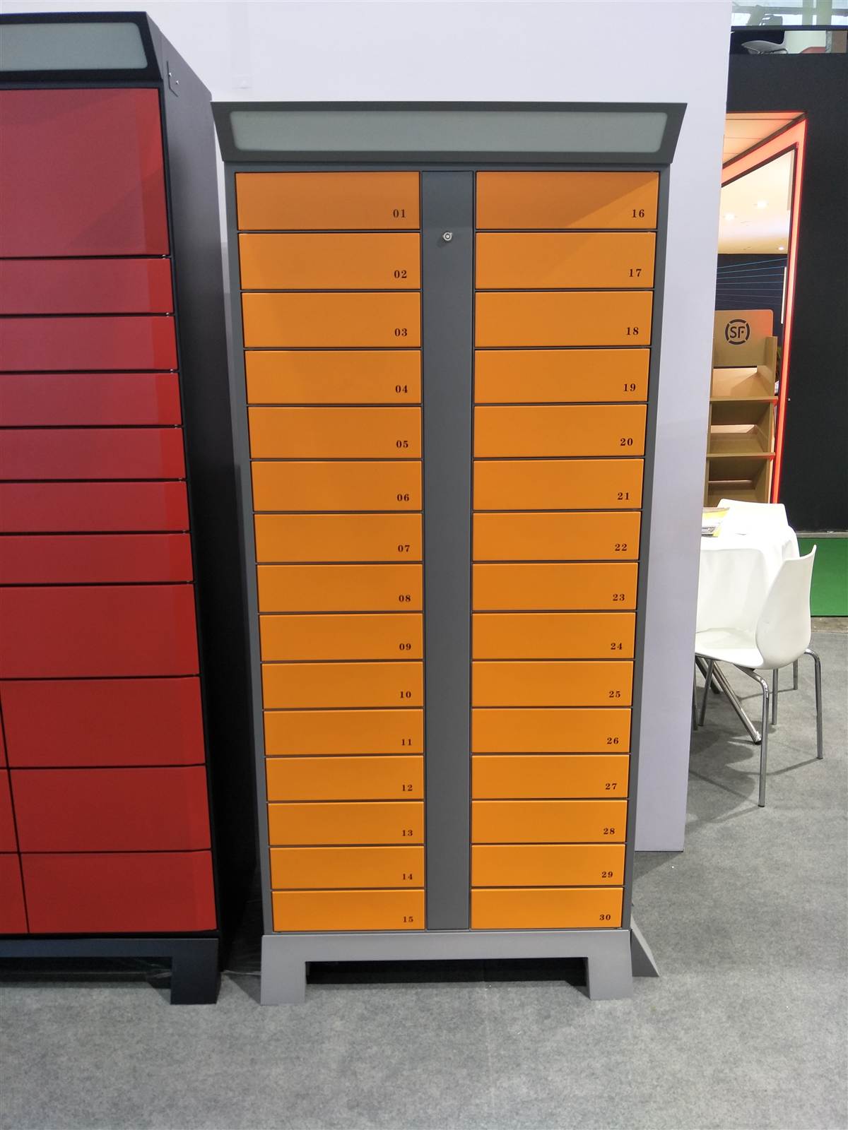 Library book dispatch cabinet
